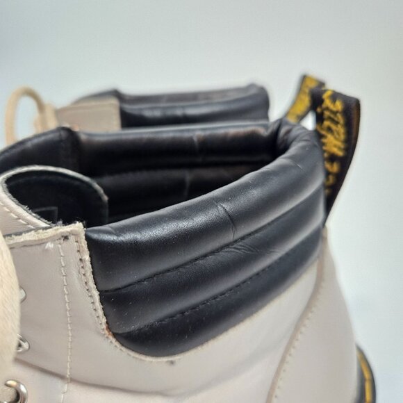 Dr. Martens Taupe Persephone Lace Up Heeled Ankle Boots Women's Size US 7 EU 38 - Picture 11 of 12